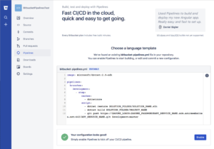 Enable Bitbucket Pipelines